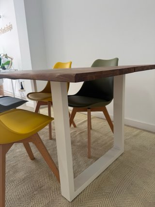 Mesa Comedor Madera y Metal SKLUM