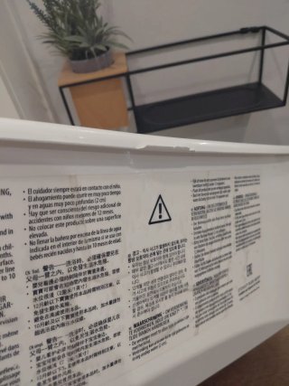 Bañera Stokke pequeña con adaptador