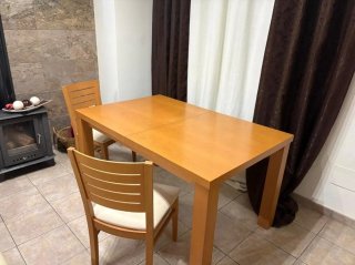 Mesa de comedor y 6 sillas madera