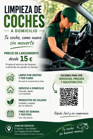 Limpieza de coches a domicilio