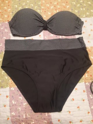 Bikini Ocean Sun Talla 46 Negro Lunares