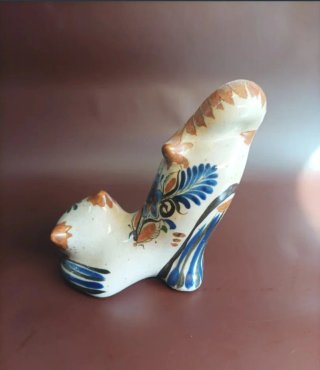 Figura gato cerámica vintage Tonala Mexico años 50