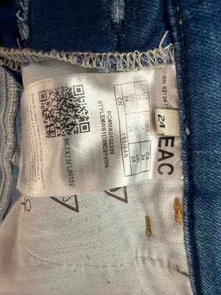 Peto vaquero azul niña Talla XS
