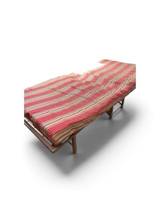 Cama plegable de metal con colchón