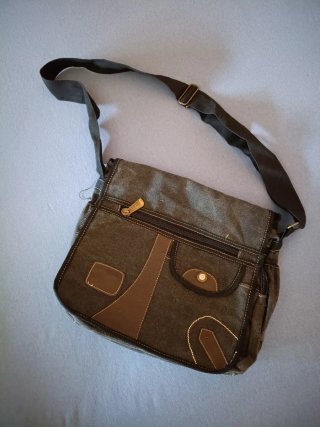 Bolso bandolera lona/canvas tipo mensajero