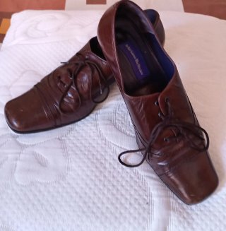 Zapatos piel mujer marrón
