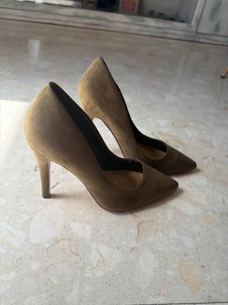 Zapatos de tacón Marypaz verde militar talla 37