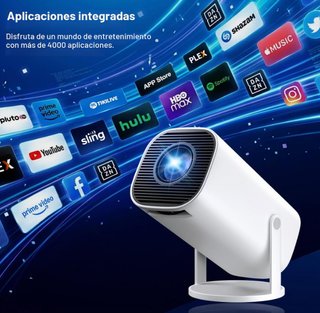 Proyector Portátil 4K Blanco