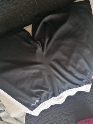 Pantalón corto Adidas niño negro y blanco nuevo