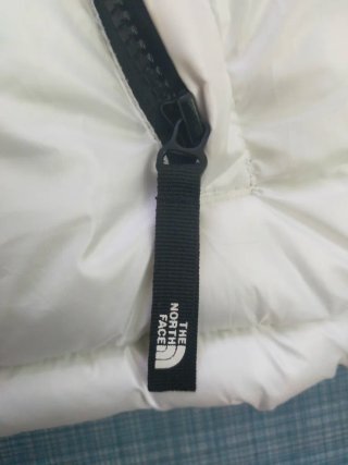 Piumino The North Face bianco e nero