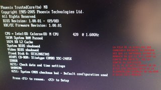 Intel Celeron M 420 1.6ghz - 945GM gpu - 512MB RAM