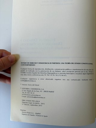 Estado de derecho y democracia de partidos UNED