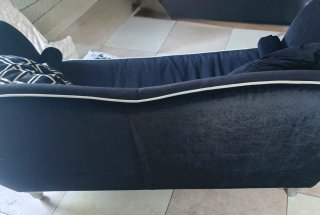 Divano Poltronesofà in velluto nero