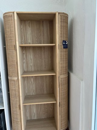 Estantería Madera y Ratán