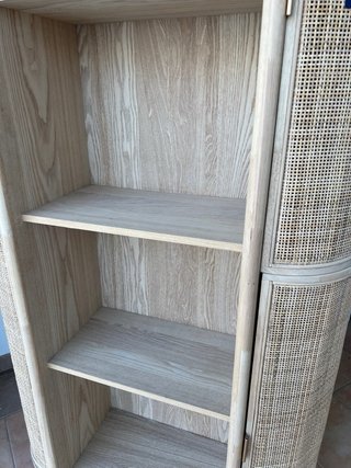Estantería Madera y Ratán