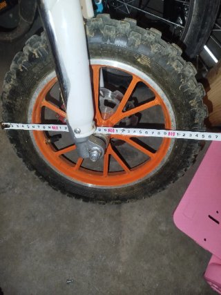 Mini Moto Infantil Naranja y Blanca