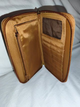 Cartera Pierre Balmain Marrón Cremallera
