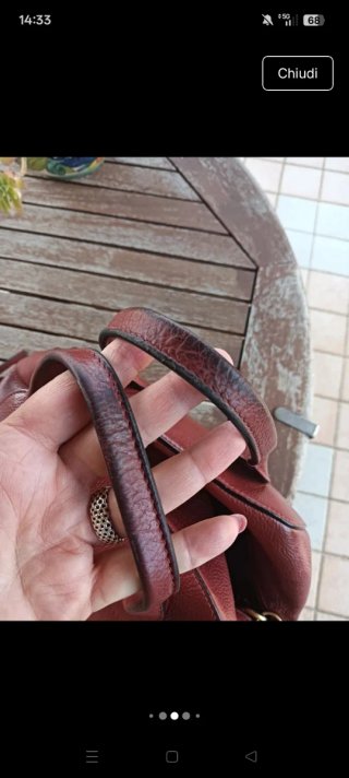 Borsa Coccinelle Pelle Rossa Oro