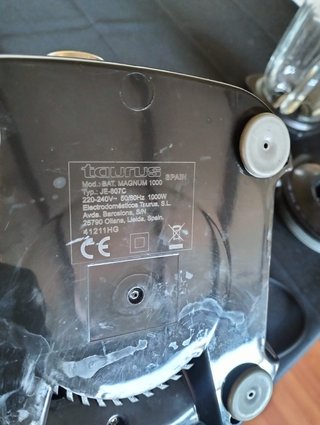 Batidora Taurus Magnum 1000W Jarra Cristal