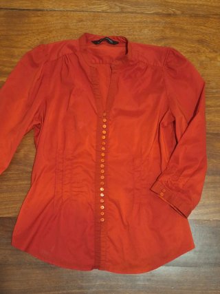 Blusa Zara Roja Talla M