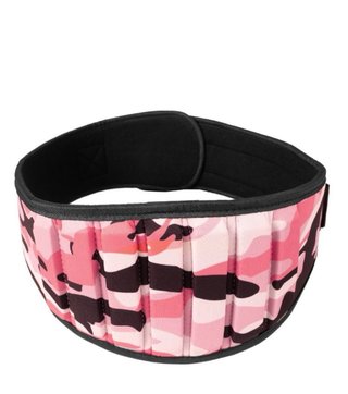 Cinturón de gimnasio GymBeam Pink Camo - Talla XS