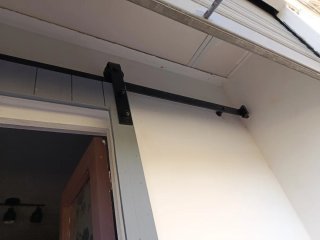 Puerta corredera doble