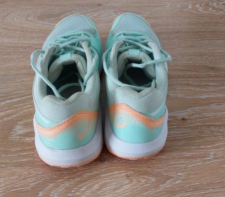Zapatillas Asics Teal y Naranja