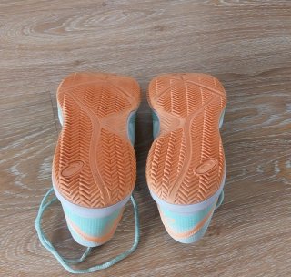 Zapatillas Asics Teal y Naranja