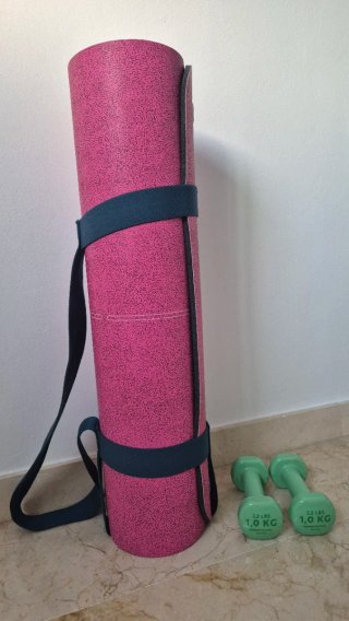 Lote Yoga/Pilates: Esterilla y Mancuernas