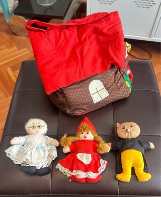 Casitas de jueguete Caperucita Roja y 3 Cerditos