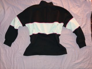 Chándal Kappa Ancho Negro y Blanco