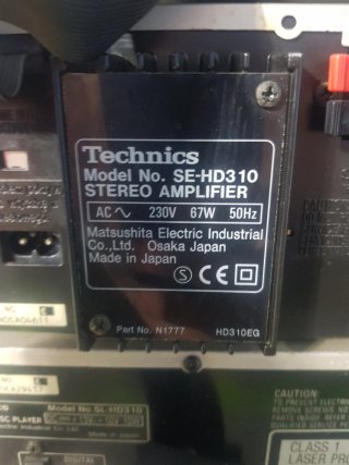 Technics ST-HD310 Sistema Componentes Audio