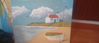 Cuadro Pintura Óleo Paisaje