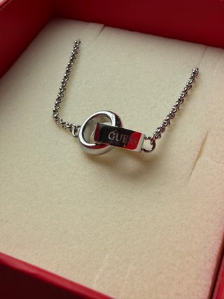 Collar Guess Doble Aro Acero Quirúrgico ORIGINAL