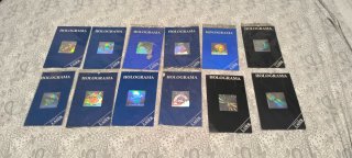 Lote de 43  tarjetas de adhesivos Holográficos