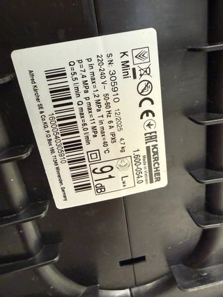 Kärcher K Mini Hidrolimpiadora 110 bar