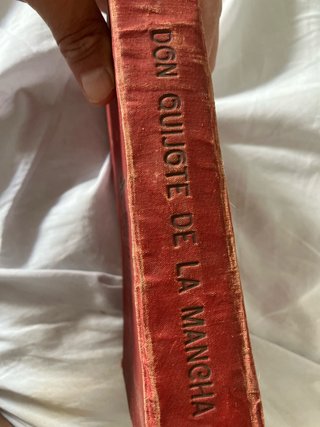 Libró antiguo Don Quijote de la Mancha