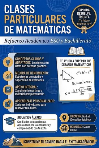 Clases Particulares Online Matematicas, Fisica..