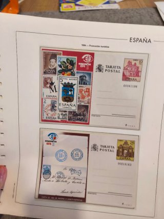 Collezione di 60 cartoline e aerogrammi dalla Spagna