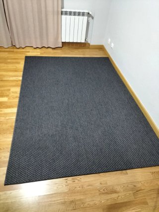 Alfombra gris tela interior/exterior