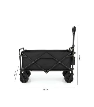 Carrito Plegable Negro para Playa