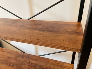 Estantería madera y hierro negro 180x80cm