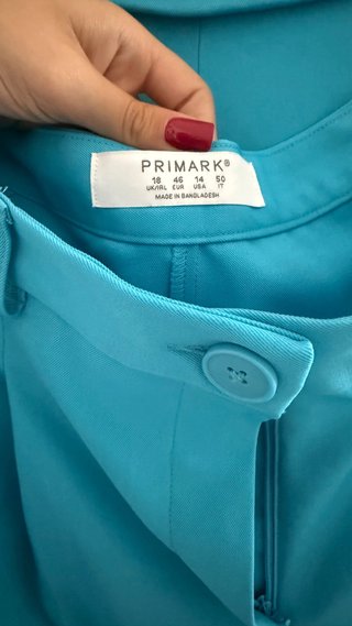 Tailleur Primark Blu Elettrico Taglia L
