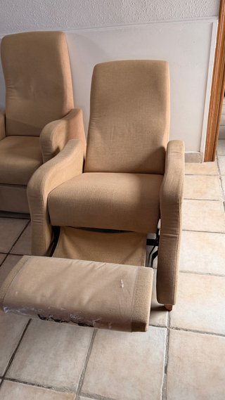 2 Sillones Reclinables Beige