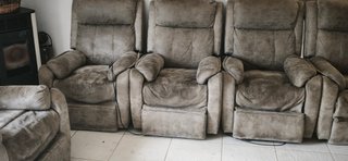 5 Poltrone Elettriche Reclinabili Grigie