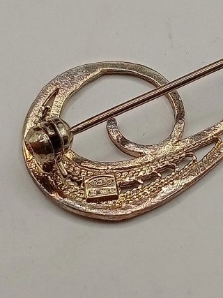 Spilla vintage Filigrana Argento 925 Bagno Oro