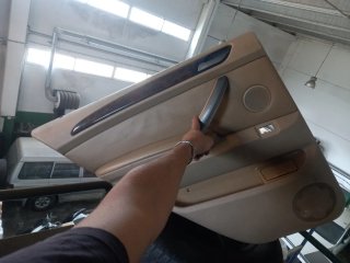 Bmw x5 2002 e53  4 paneles de puertas  beig,madera