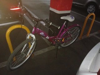 Bicicleta infantil rosa