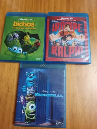 Películas Blu-ray Disney Bichos, Ralph, Monstruos
