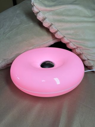 Lampada Stile IKEA Varmblixt Donut Ciambella Rosa